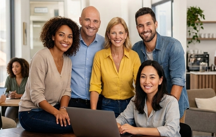 Team working together